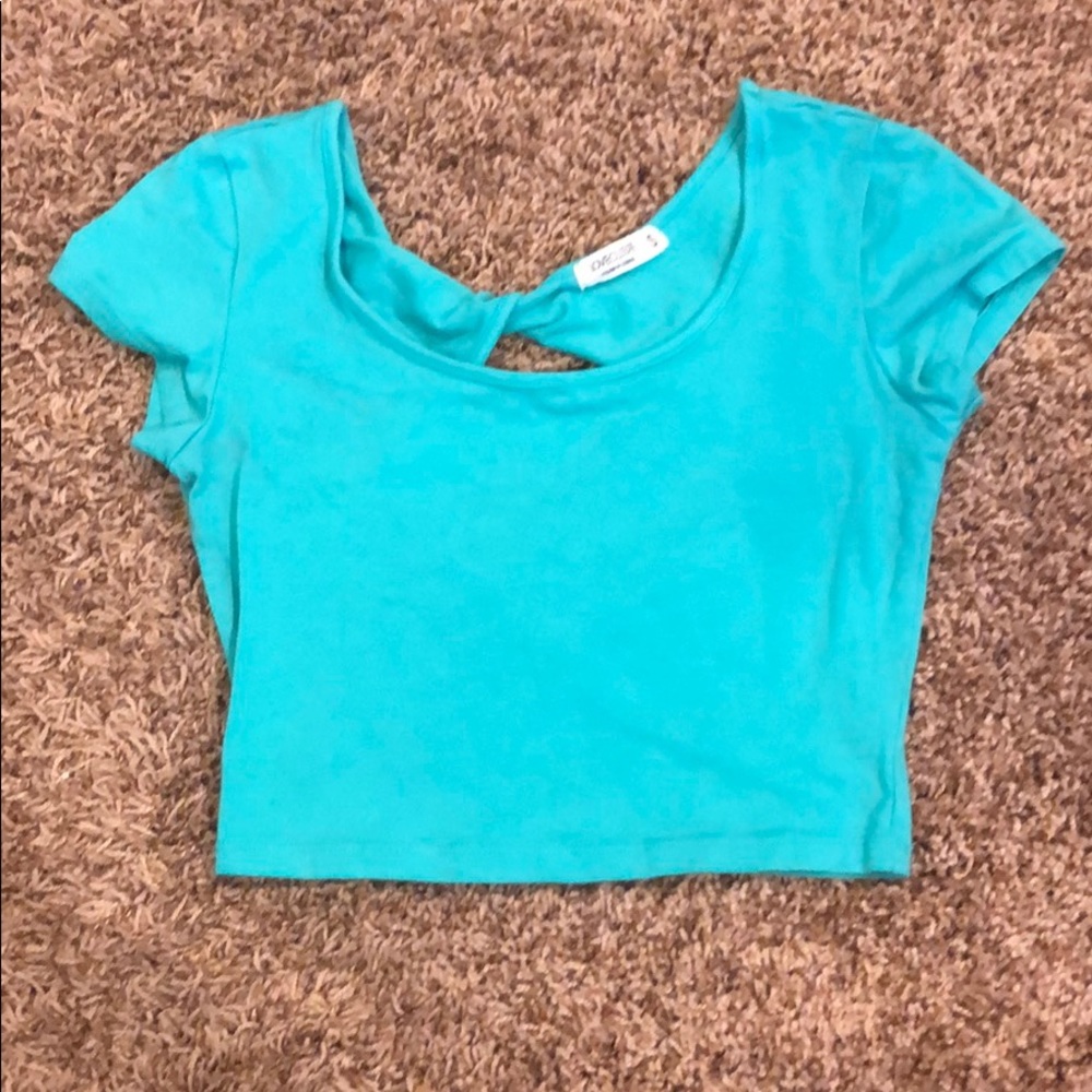 Open back crop top